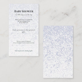 Uitnodiging voor Baby Shower | Elegante Luiers Raf Informatiekaartje