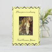 uitnodiging voor baby shower Fairy Tale (Staand voorkant)