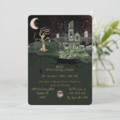 uitnodiging voor baby shower Halloween (Staand voorkant)