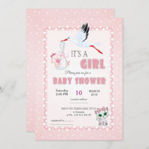 Uitnodiging voor baby shower, het is een jongen
