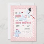 Uitnodiging voor baby shower, het is een jongen (Voorkant)