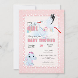 Uitnodiging voor baby shower, het is een jongen