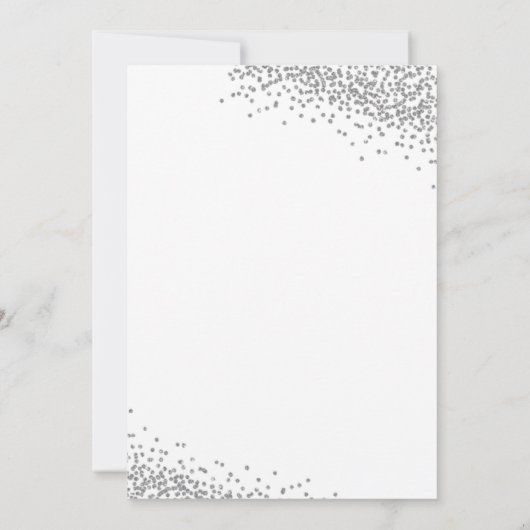 Uitnodiging voor Baby shower in de winter - Roze S (Achterkant)