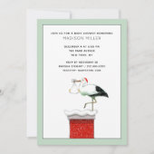 Uitnodiging voor Baby shower in december (Voorkant)