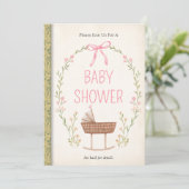 Uitnodiging voor Baby shower in het eBay-winkel (Staand voorkant)