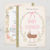 Uitnodiging voor Baby shower in het eBay-winkel (Voorkant / Achterkant)