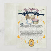 Uitnodiging voor Baby shower in het eBay-winkel (Voorkant / Achterkant)