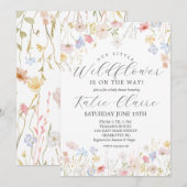 uitnodiging voor baby shower in ongewijzigde staat (Voorkant / Achterkant)