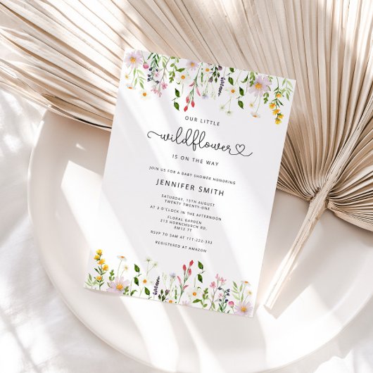 uitnodiging voor baby shower in ongewijzigde staat