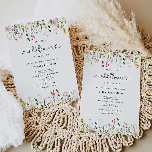 uitnodiging voor baby shower in ongewijzigde staat