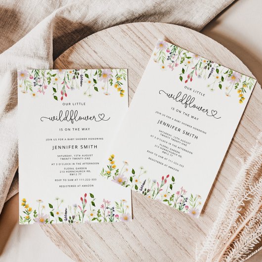 uitnodiging voor baby shower in ongewijzigde staat