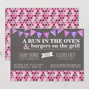 Uitnodiging voor baby shower/luierfeest