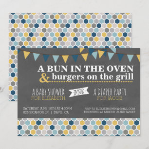 Uitnodiging voor baby shower/luierfeest