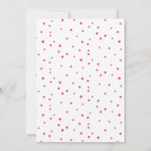 Uitnodiging voor baby shower | roze waterverf spla (Achterkant)