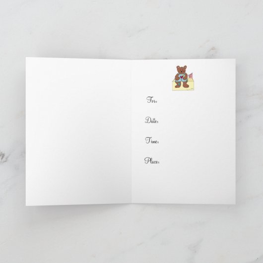 Uitnodiging voor Baby shower van apen (Binnen)