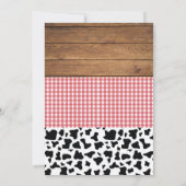 uitnodiging voor baby shower van Cowgirl (Achterkant)