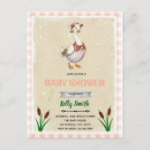 Uitnodiging voor baby shower van ganzen (Voorkant)