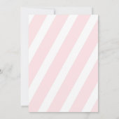 Uitnodiging voor Baby shower van Glitter - Roze st (Achterkant)