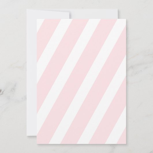 Uitnodiging voor Baby shower van Glitter - Roze st (Achterkant)