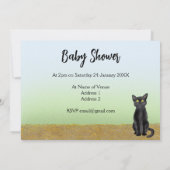 Uitnodiging voor baby shower van juffelkasten (Achterkant)