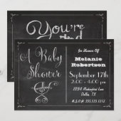 Uitnodiging voor Baby shower van karkassen (Voorkant / Achterkant)