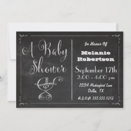 Uitnodiging voor Baby shower van karkassen