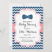 Uitnodiging voor Baby shower van kleine Mannen (Voorkant)