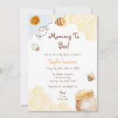 Uitnodiging voor Baby shower van mama tot bijen (Voorkant)