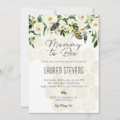 Uitnodiging voor Baby shower van mama tot bijen (Voorkant)