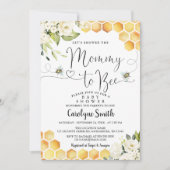 Uitnodiging voor Baby shower van mama tot bijen (Voorkant)