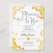 Uitnodiging voor Baby shower van mama tot bijen (Voorkant)