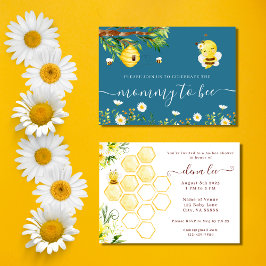 Uitnodiging voor Baby shower van mama tot bijen