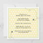 Uitnodiging voor Baby shower van mama tot bijen (Achterkant)