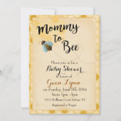 Uitnodiging voor Baby shower van mama tot bijen (Voorkant)