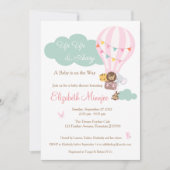 Uitnodiging voor Baby shower van oerwouden van air (Voorkant)