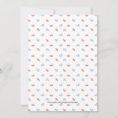 Uitnodiging voor Baby shower van papier (Achterkant)