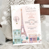 Uitnodiging voor Baby shower van Parijs