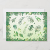 Uitnodiging voor baby shower van Safari-dieren (Achterkant)