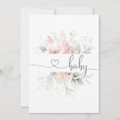 Uitnodiging voor Baby shower van Spring Garden (Achterkant)