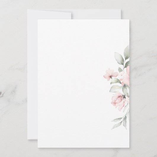 Uitnodiging voor Baby shower van Spring Garden (Achterkant)