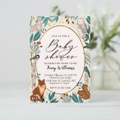 Uitnodiging voor baby shower van stookoxploitanten (Staand voorkant)