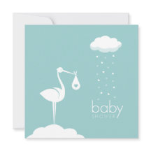 Uitnodiging voor Baby shower van Stork Delivery Bo