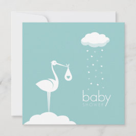 Uitnodiging voor Baby shower van Stork Delivery Bo