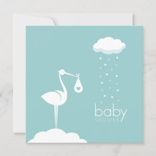 Uitnodiging voor Baby shower van Stork Delivery Bo