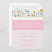 uitnodiging voor baby shower van tuinbouwgewassen (Voorkant / Achterkant)