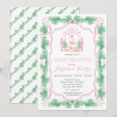 Uitnodiging voor Baby shower van voedingskraker (Voorkant / Achterkant)