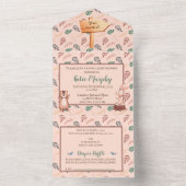 Uitnodiging voor baby shower van Woodland, Boho Al (Binnen)
