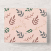 Uitnodiging voor baby shower van Woodland, Boho Al (Achterkant)