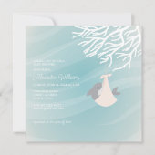 Uitnodiging voor Baby shower van zoete haaien (Voorkant)