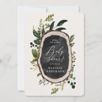 Uitnodiging voor baby shower voor bijtende krijt +
